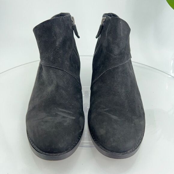 Eileen Fisher Women's Billie Boot Size 7.5 Black Tumbled Nubuck Bootie Ankle - Picture 4 of 14
